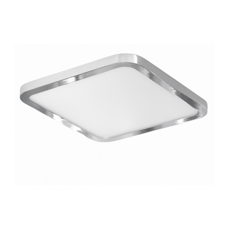 Spot led Incastrat, crom, Patrat, 12w, 4000K, 1429/12w ch