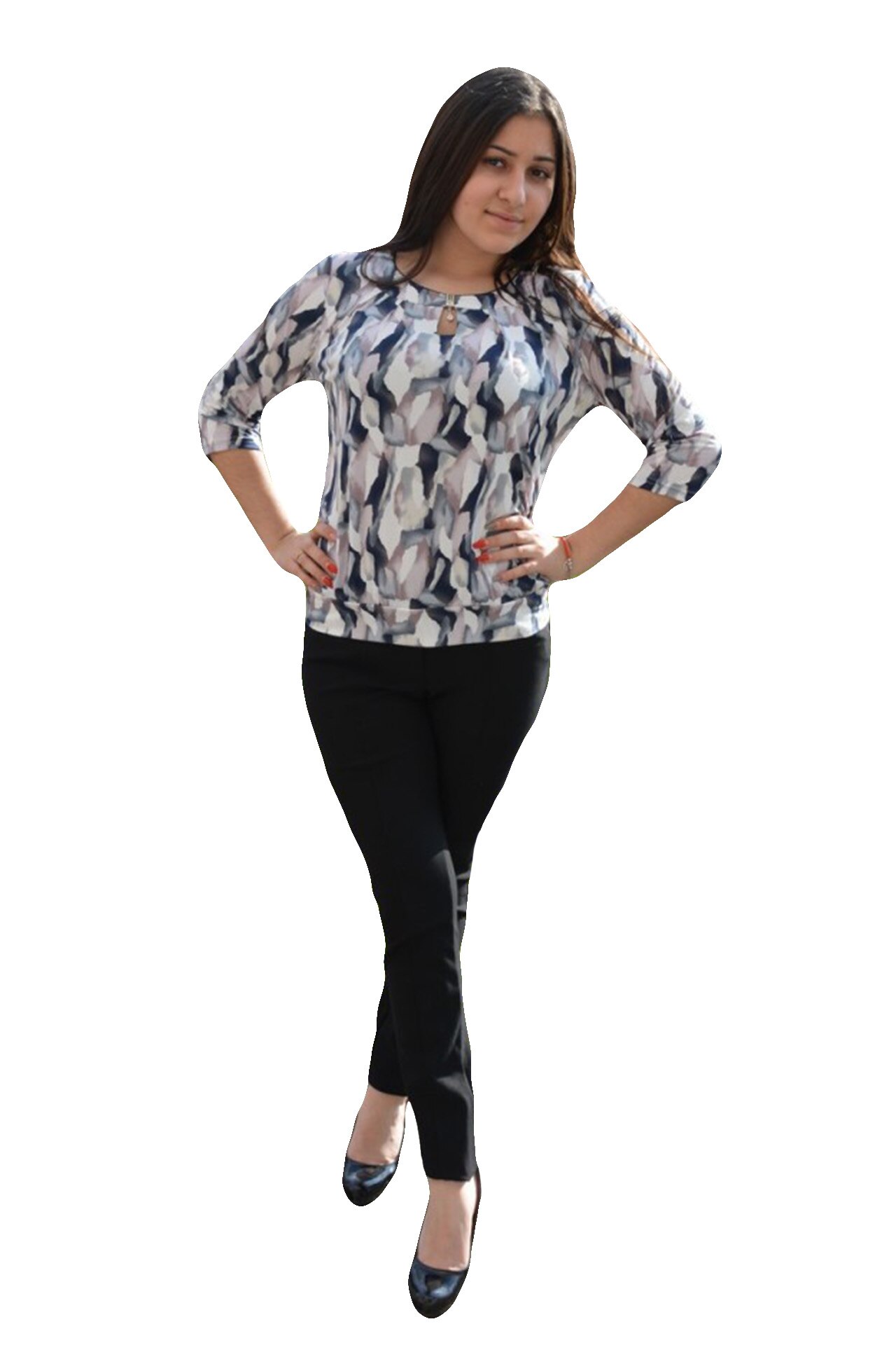 Bluza lejera cu manseta in partea de jos , D&J Exclusive, Plamaniu