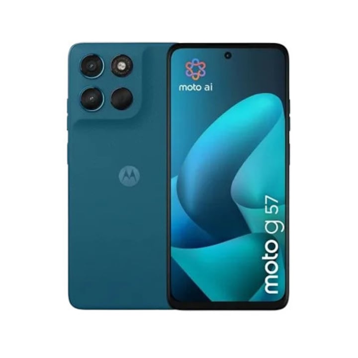 Telefon mobil Motorola G57, Dual SIM, 256GB, 8GB RAM, verde