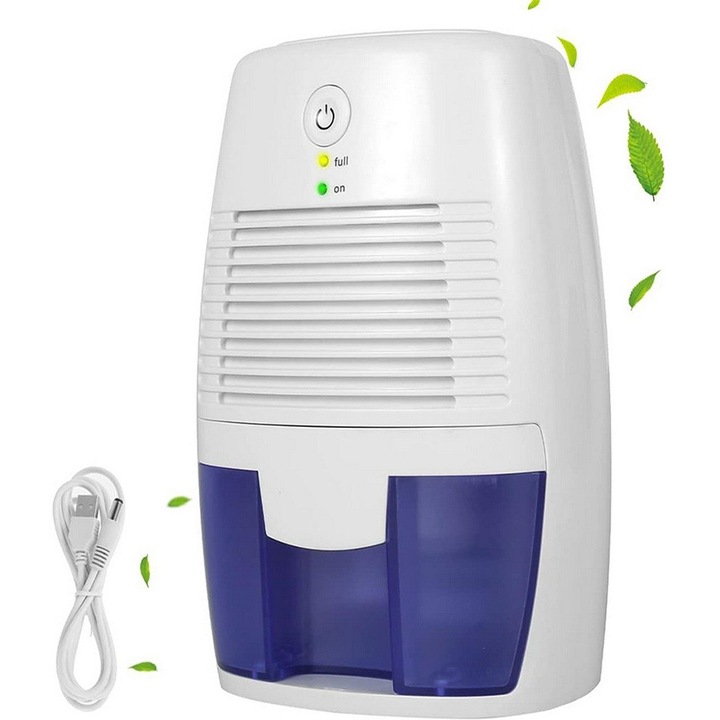 Dezumidificator portabil mini alb 22x15x12cm 500ml USB