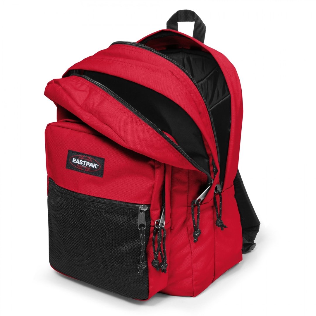 red eastpak backpack
