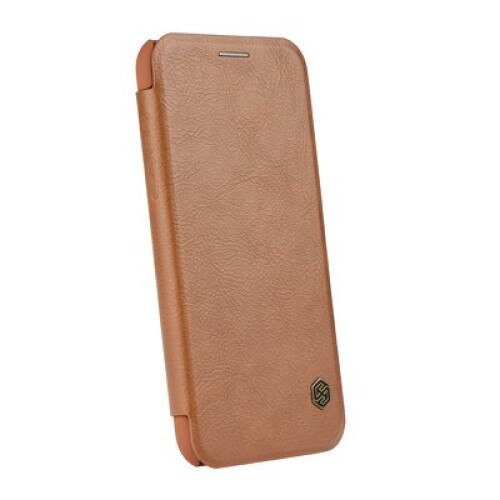 Husa protectie 360 QIN pentru GALAXY S8 PLUS G955, Piele Naturala, Maro