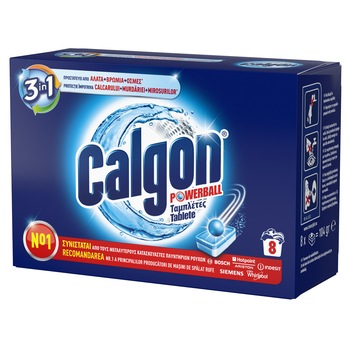 Tablete anticalcar 3in1 Calgon Powerball 8 bucati Tablete anticalcar 3in1 Calgon Powerball 8 bucati