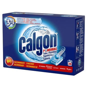 Tablete anticalcar 3in1 Calgon Powerball 30 bucati Tablete anticalcar 3in1 Calgon Powerball 30 bucati