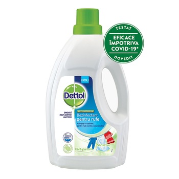 Dezinfectant pentru haine Dettol fara parfum, 1.5L Dezinfectant pentru haine Dettol fara parfum, 1.5L