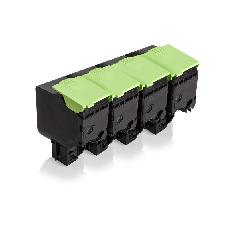 Set 4 Cartuse Toner Compatibile pentru Lexmark CX 310 dn [Black, Cyan, Magenta, Yellow] 1 x 2.500 & 3 x 2.000 Pag. |80C2SK0 / 0080C2SK0 / 080C2SK0 / 802SK / NO802SK / 80C2SC0 / 0080C2SC0 / 080C2SC0 / 802SC / NO802SC / 80C2SM0