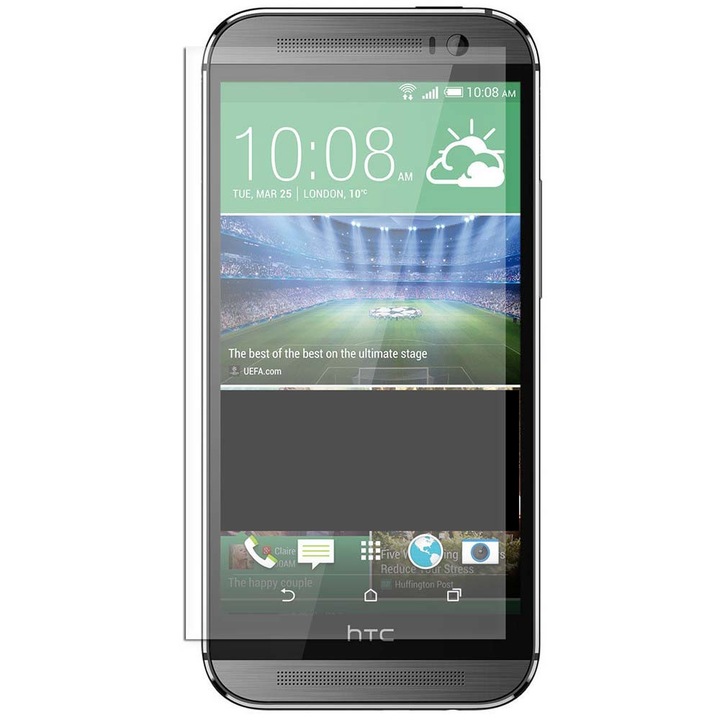 Стъклен закален протектор за HTC One M8, прозрачен