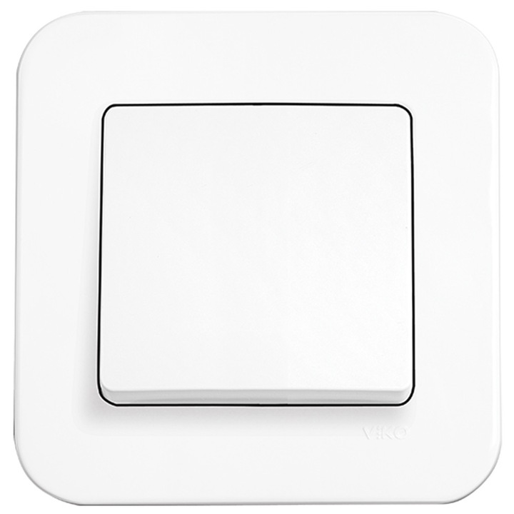 Intrerupator cu 2 circuite Rollina Alb