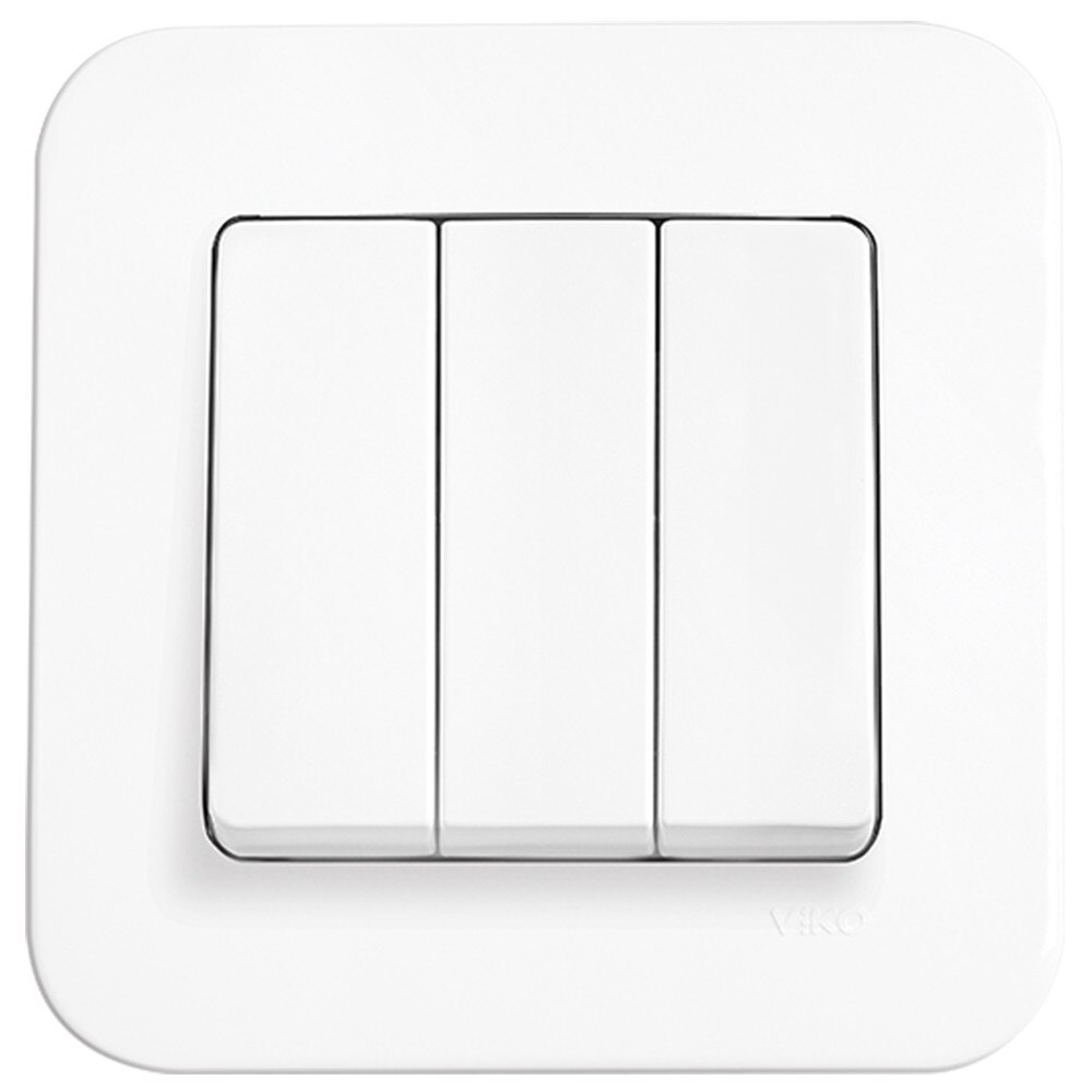 Intrerupator Triplu Rollina Alb