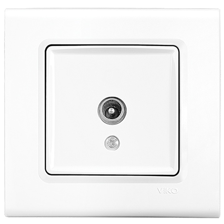 Priza TV fara rezistenta Linnera Alb