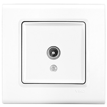 Priza TV trecere 12Db Linnera Alb Priza TV trecere 12Db Linnera Alb