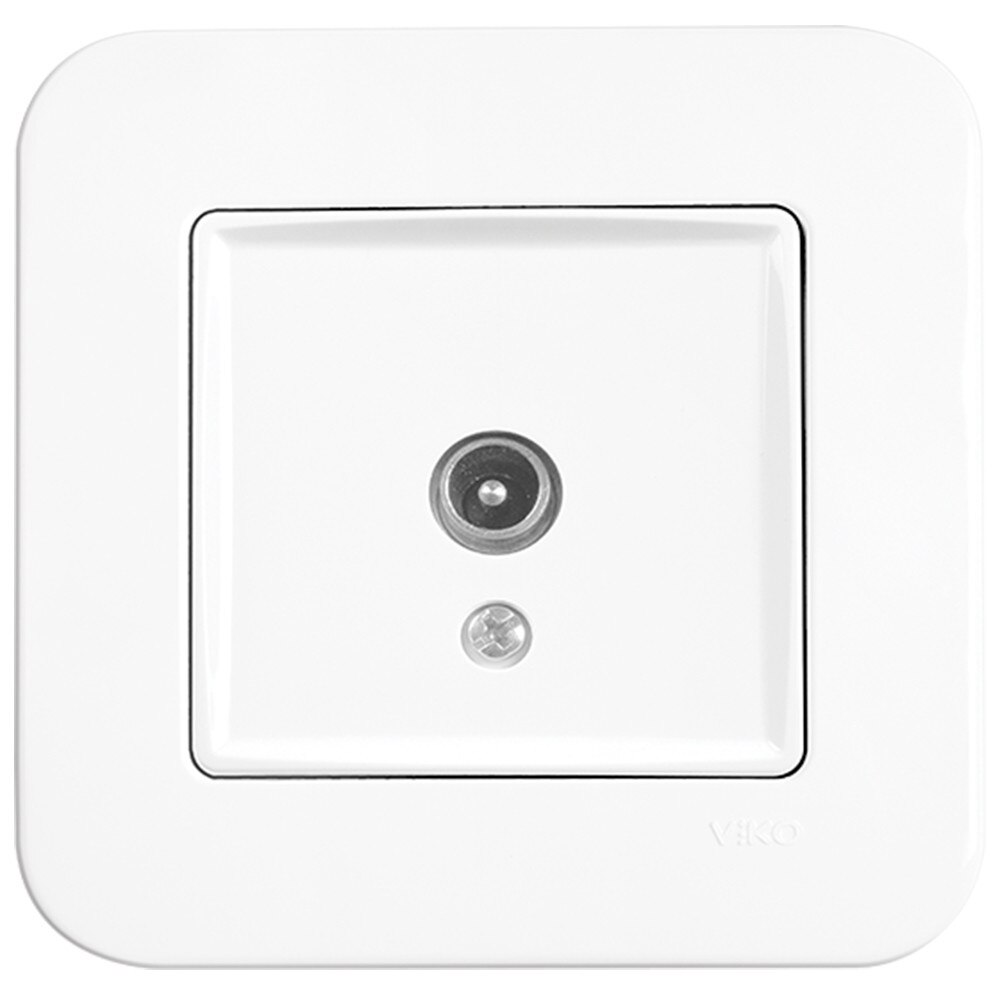 Priza TV fara rezistenta Rollina Alb