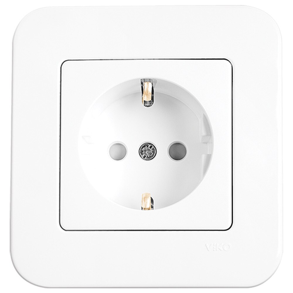 Priza shuko protectie copil Rollina Alb