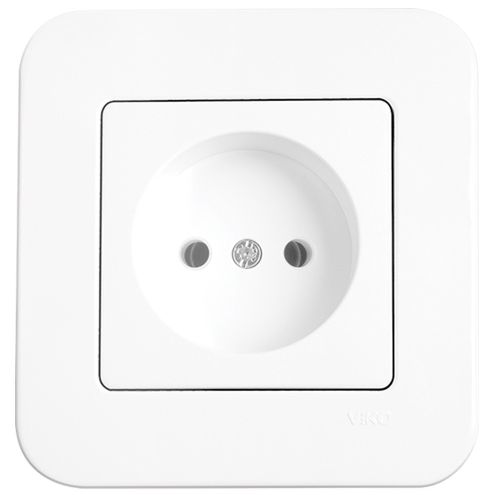 Priza simpla Rollina Alb