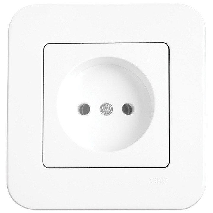 Priza simpla Rollina Alb