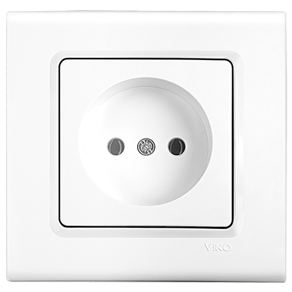 Priza simpla Linnera Alb