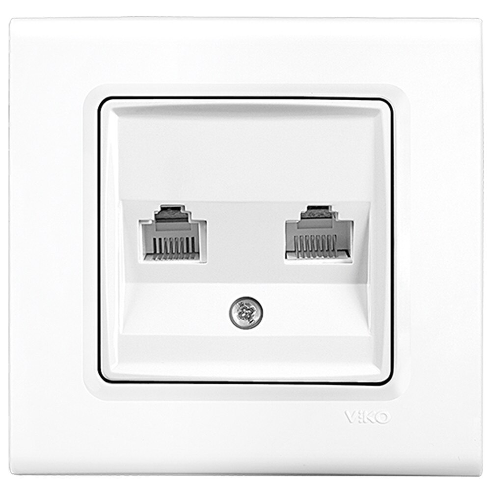 Priza calculator (Cat5) + Telefon Linnera Alb