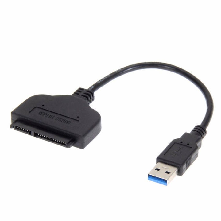 Кабел адаптер USB 3.0 към SATA 3 22-пинов за HDD / SSD 2,5" инчов твърд диск за лаптоп, Cubis