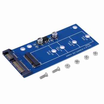 Adaptor convertor SSD M.2 NGFF (de tip SATA) la SATA 3, albastru Adaptor convertor SSD M.2 NGFF (de tip SATA) la SATA 3, albastru