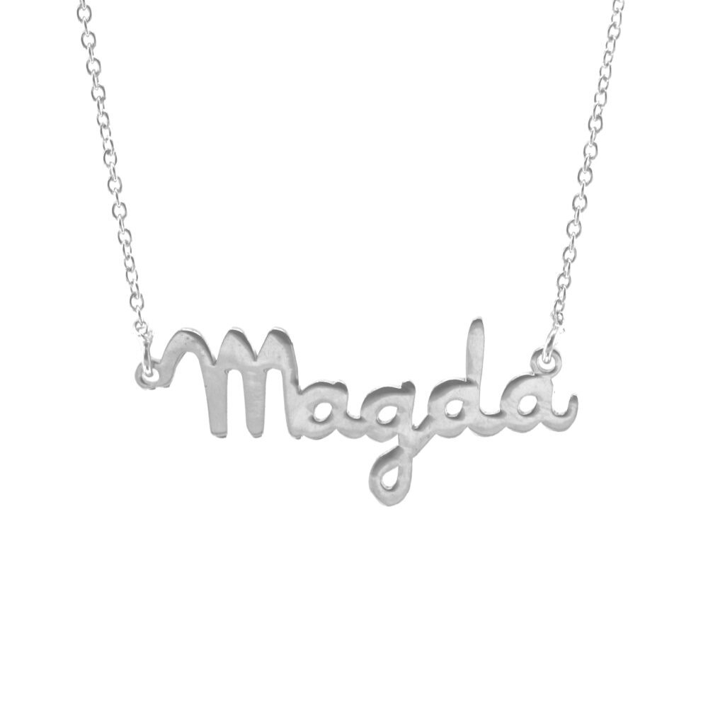 Colier argint cu nume Magda