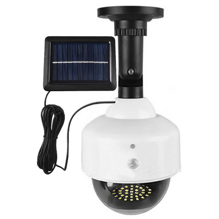 Фалшива соларна камера за наблюдение с LED, водоустойчива, 24x11.8см