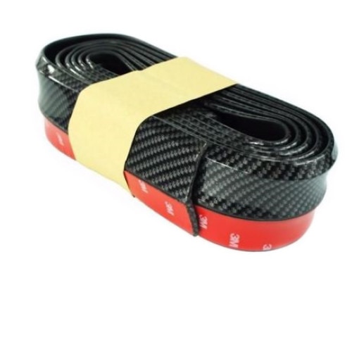 Protectie spoiler, prelungire bara fata/spate din cauciuc, Carbon