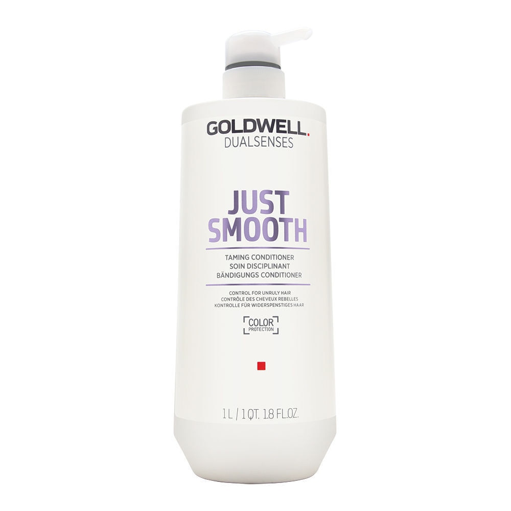 Balsam Goldwell Dualsenses Just Smooth Taming Conditioner pentru par indisciplinat 1000 ml
