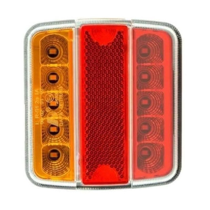 Lampa spate 100x90, 5 functii, iluminare numar, LED, TRL-003 Dafa