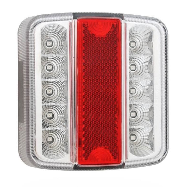 Lampa spate 100x90, 5 functii, ilumiare numar, LED, TRL-004 Dafa