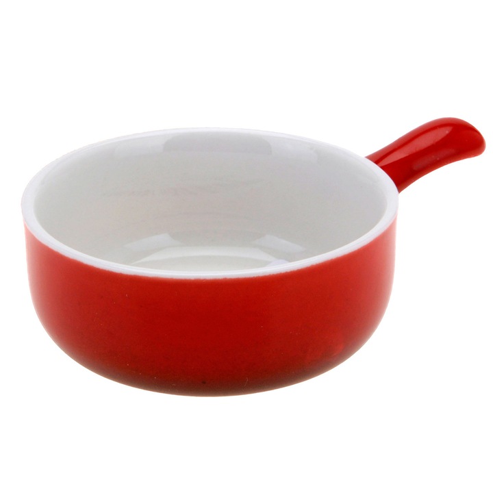 Vas din ceramica EH Excellent Houseware, 70 ml, Rosu