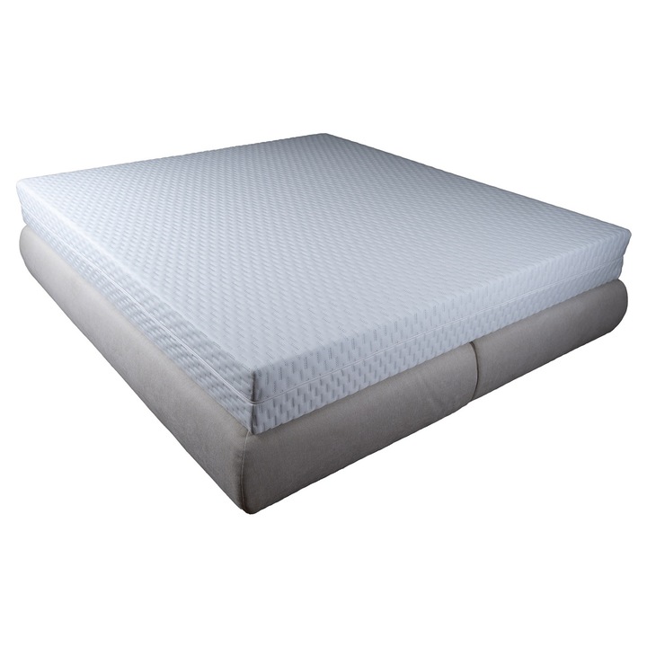 Saltea ortopedica ORTOFLEX Memory Confort, 160x200x18cm, spuma poliuretanica cu memorie, Fir cu ioni de argint, hipoalergenica, antibacteriana, ferma