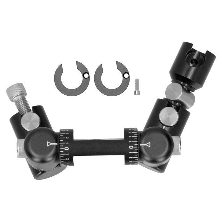 Stabilizator arc dublu V, reglabil, negru
