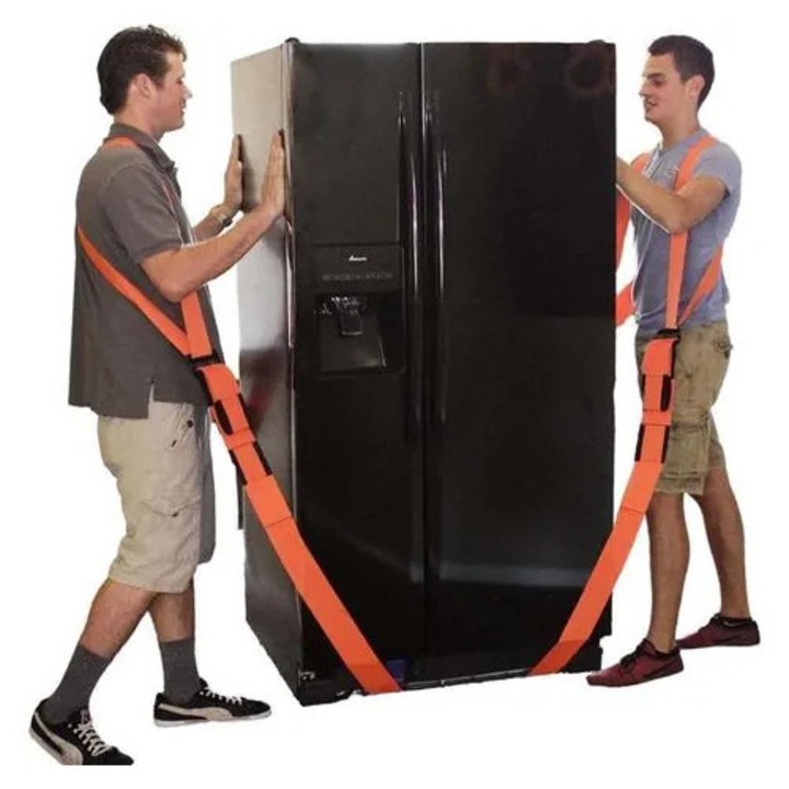 Sistem ridicare si transport 2 persoane, curea reglabila portocalie, 272x4.5cm, capacitate 220kg