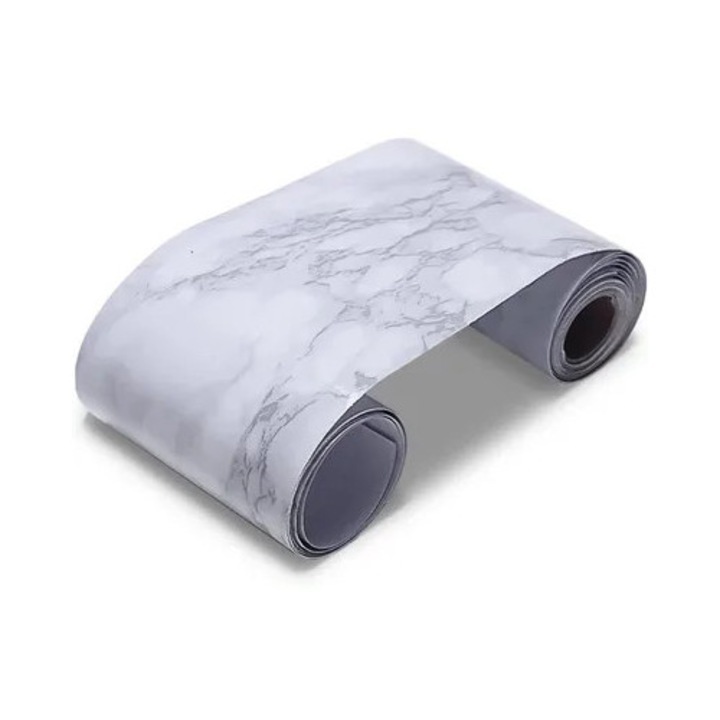 Banda decorativa perete 10x500cm PVC autocolant rezistenta apa transparenta