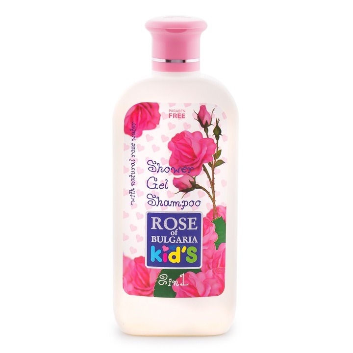 Sampon/Gel de Dus 2 in 1 pentru Copii Rose Of Bulgaria 200ML