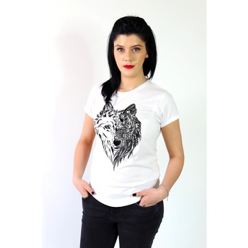 Tricou pictat Piticool Lup Mandala S Tricou pictat Piticool Lup Mandala S