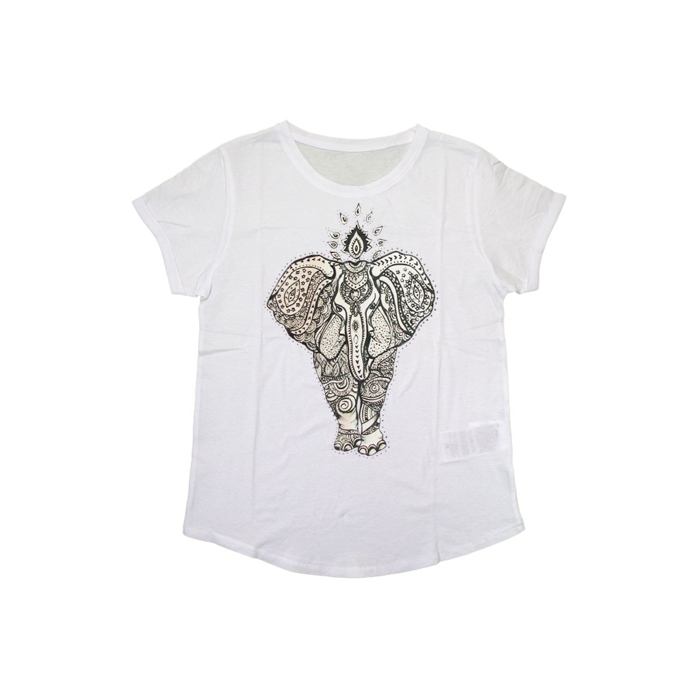 Tricou pictat Piticool Elefant Mandala S
