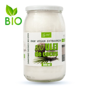 Ulei de cocos RAW VEGAN BIO Extra Virgin presat la rece 900ml Ulei de cocos RAW VEGAN BIO Extra Virgin presat la rece 900ml