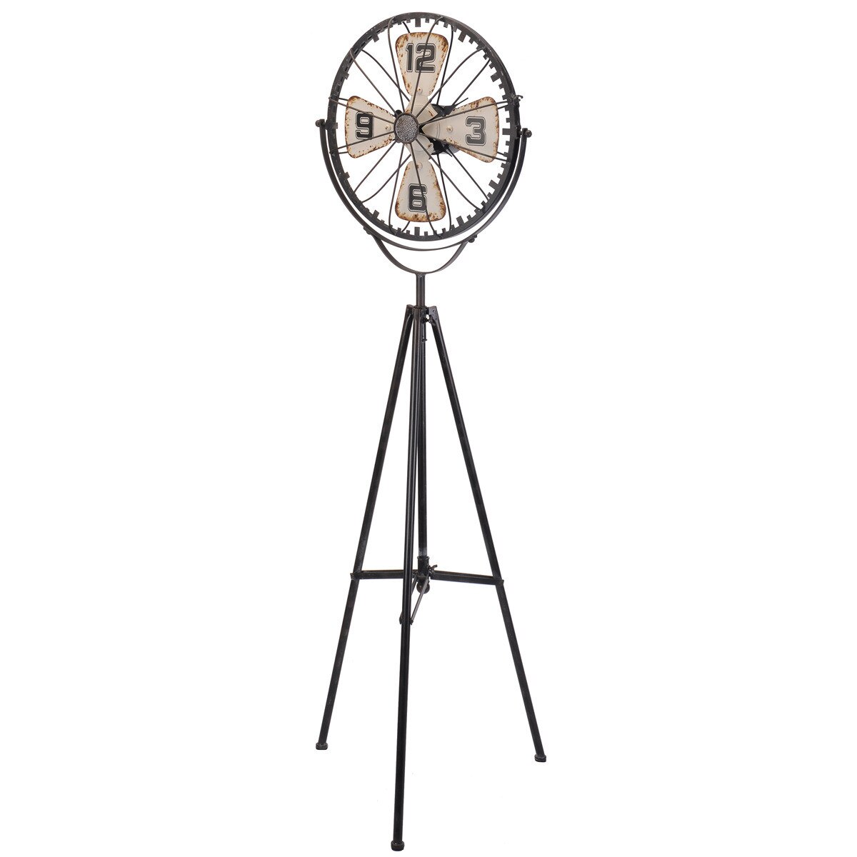 Ceas Emako, Metal, 48 cm diametru, Bej