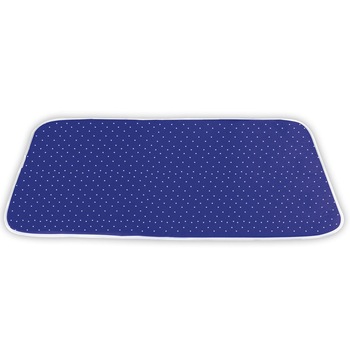 Husa masa de calcat, Wenko, Bumbac/Aluminiu, 130x65cm, Albastru Husa masa de calcat, Wenko, Bumbac/Aluminiu, 130x65cm, Albastru