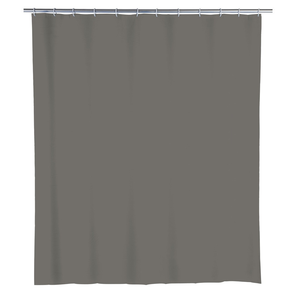 Perdea de dus, Wenko, 180x200 cm, PEVA, Cenusiu