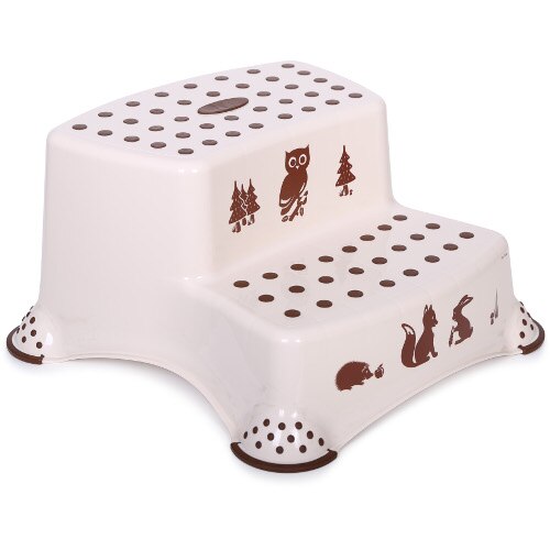 Inaltator Lorelli Dublu pentru Baie Antiderapant, Forest Cappuccino