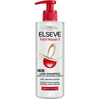 Sampon crema L'Oreal Paris Elseve Total Repair 5 pentru par deteriorat, 400 ml Sampon crema L'Oreal Paris Elseve Total Repair 5 pentru par deteriorat, 400 ml