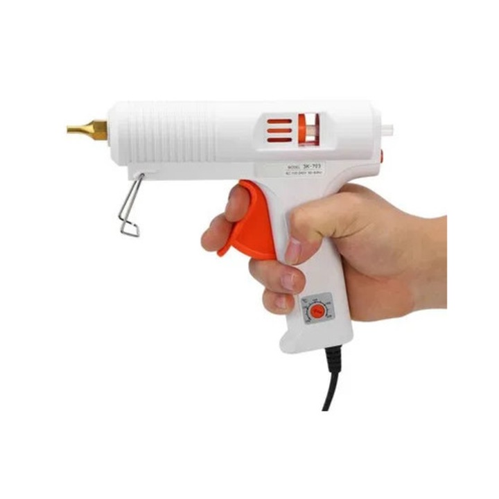 Pistol de lipit, 110W, alb, 11x14cm, 353g