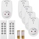 Priza telecomanda 5 comutatoare 2 telecomenzi 2300W 230V