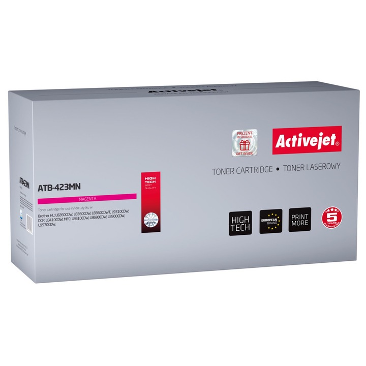 Toner Activejet ATB-423MN, purpuriu, 4000 pagini, 1 buc