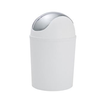 Cos de gunoi cu capac metalic, Wenko, 32 cm, 4.5L, Alb Cos de gunoi cu capac metalic, Wenko, 32 cm, 4.5L, Alb
