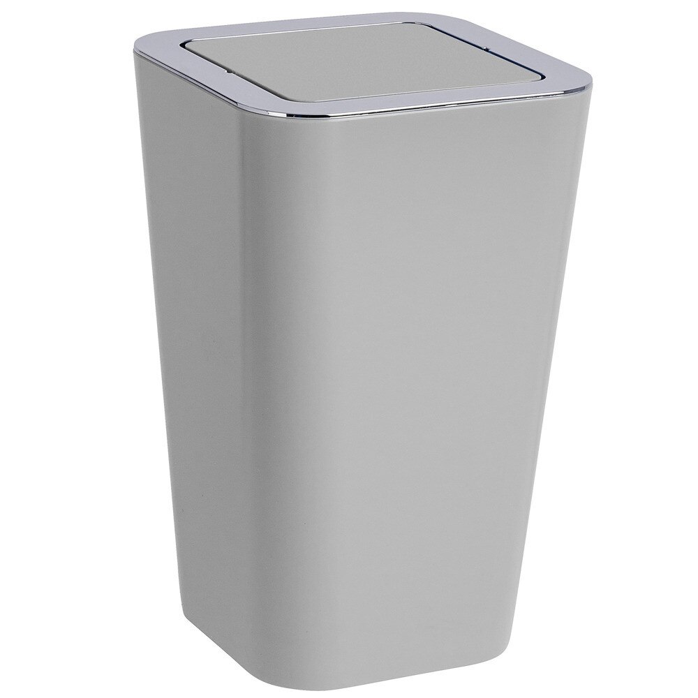 Cos de gunoi, Wenko, 6l, Plastic, Gri