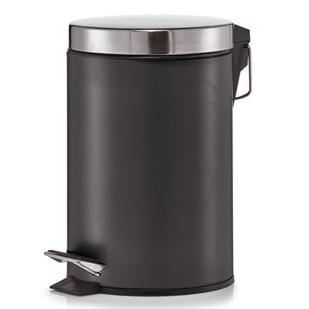 Cos de gunoi Zeller, Otel inoxidabil, 3 L, Negru Cos de gunoi Zeller, Otel inoxidabil, 3 L, Negru