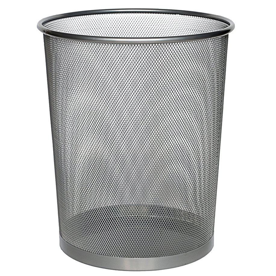 Cos de gunoi Zeller, Metal, 12 L, Gri